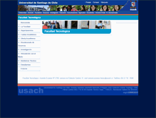 Tablet Screenshot of factec.usach.cl