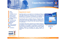 Tablet Screenshot of capacitacion.usach.cl