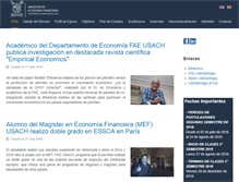 Tablet Screenshot of mef.usach.cl