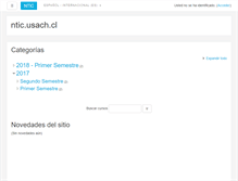 Tablet Screenshot of ntic.usach.cl
