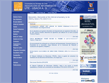 Tablet Screenshot of informaticos.usach.cl