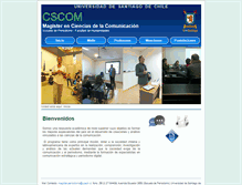 Tablet Screenshot of cscom.usach.cl