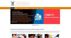 Desktop Screenshot of postgrado.usach.cl