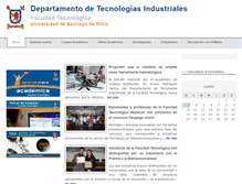 Tablet Screenshot of dti.usach.cl